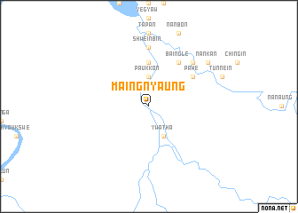 map of Maingnyaung