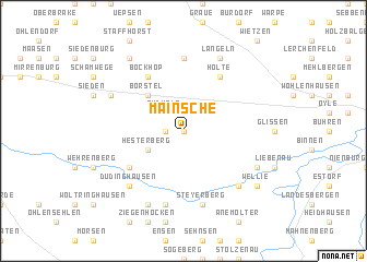 map of Mainsche