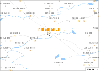 map of Maišiagala
