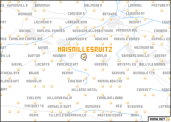 map of Maisnil-lès-Ruitz