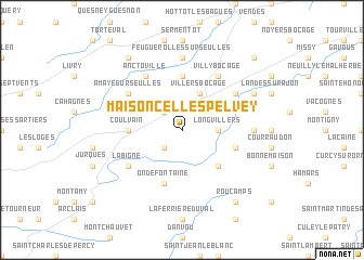 map of Maisoncelles-Pelvey
