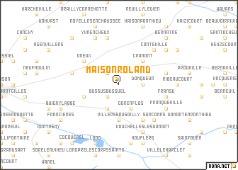 map of Maison-Roland