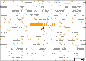 map of Maisons Selves