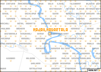 map of Majail Madartala