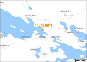 map of Majalahti