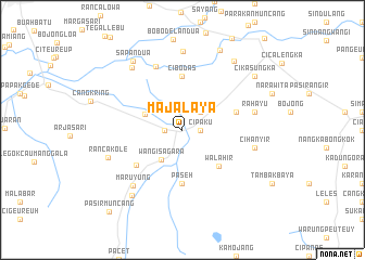 map of Majalaya