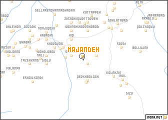 map of Majandeh