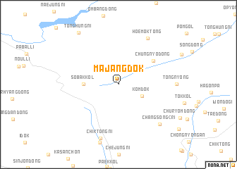 map of Majangdŏk