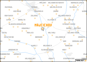 map of Majcichov