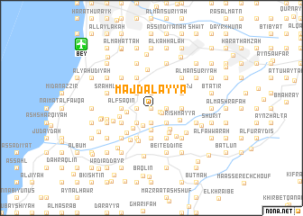 map of Majdalayyā