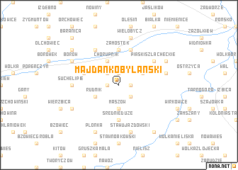 map of Majdan Kobylański