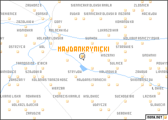 map of Majdan Krynicki