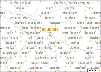 map of Majdany