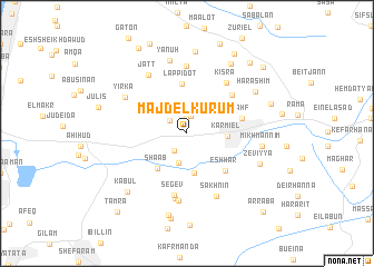 map of Majd el Kurūm