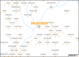 map of Majekosun