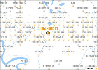 map of Mājhigāti