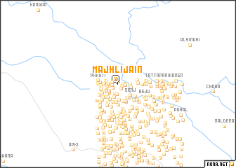 map of Majhli Jāīn