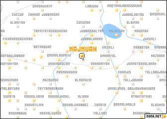 map of Majmū‘ah
