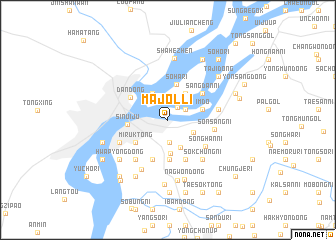 map of Majŏl-li