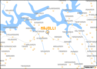 map of Majŏl-li