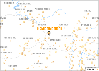 map of Majŏndong-ni