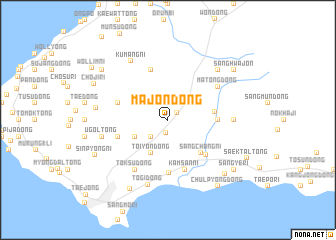 map of Majŏn-dong