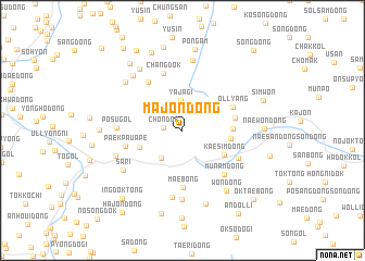 map of Majŏn-dong