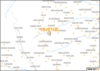 map of Majŏt-kol