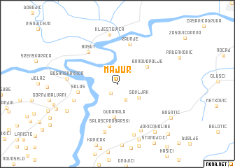 map of Majur