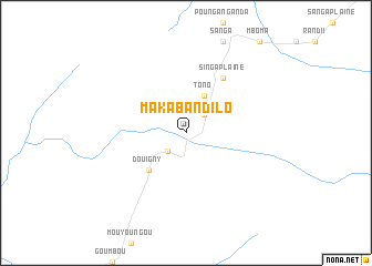 map of Makaba Ndilo