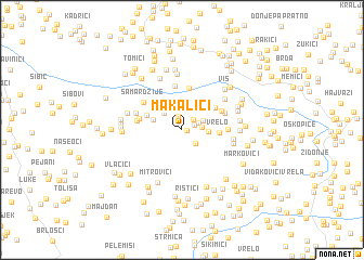 map of Makalići