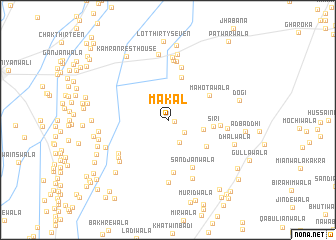 map of Makal