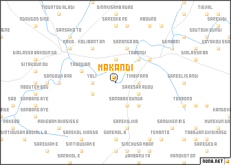 map of Makandi