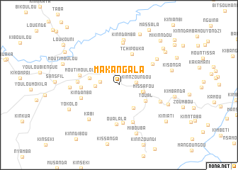 map of Makangala