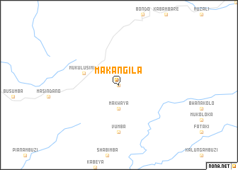 map of Makangila