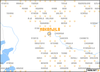 map of Makanjila