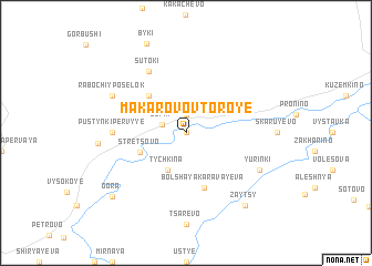 map of Makarovo Vtoroye