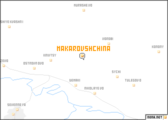 map of Makarovshchina