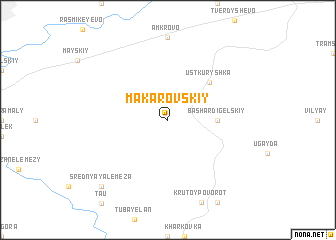 map of Makarovskiy