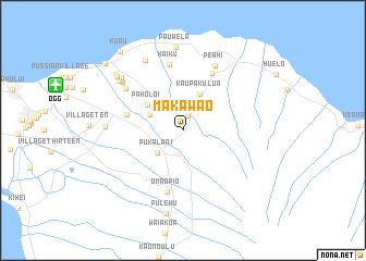 map of Makawao