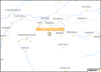 map of Makchung-dong