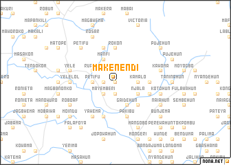 map of Makenendi