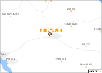 map of Makeyevka
