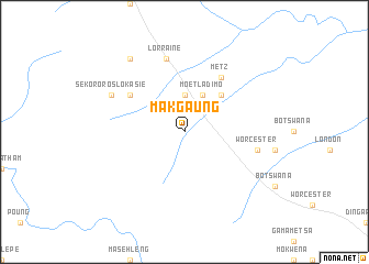 map of Makgaung