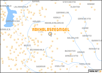map of Makhala Sredni-Del