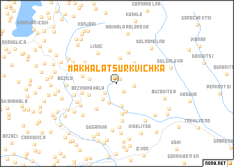 map of Makhala Tsŭrkvichka