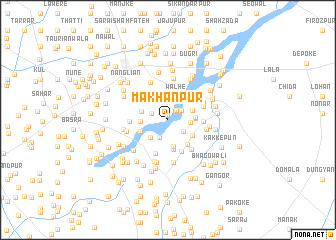 map of Makhanpur