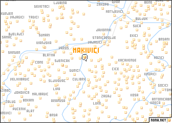 map of Makivići