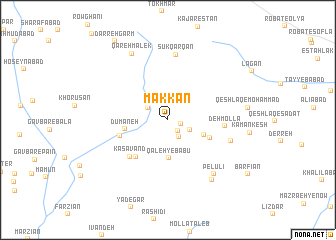 map of Makkān