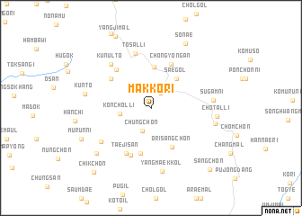 map of Makkŏri